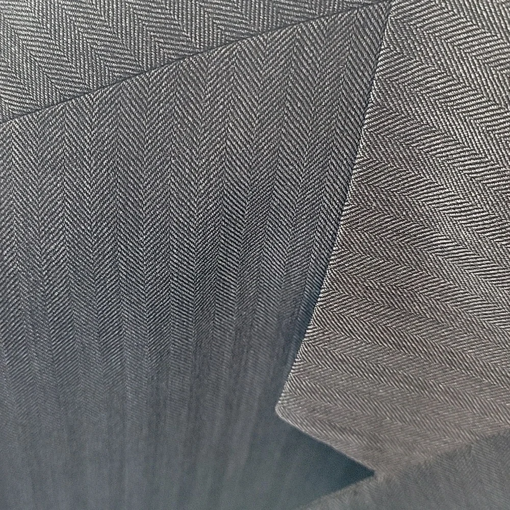 Joseph A Banks Signature Collection Men's Grey Herringbone Wool Suit Jacket  48R